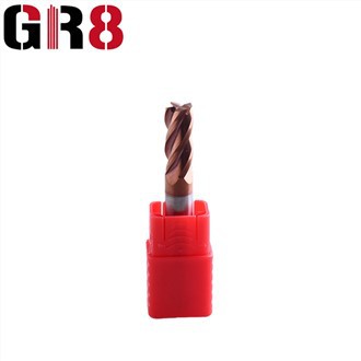 Fresa a punta piatta a 4 taglienti 55HRC